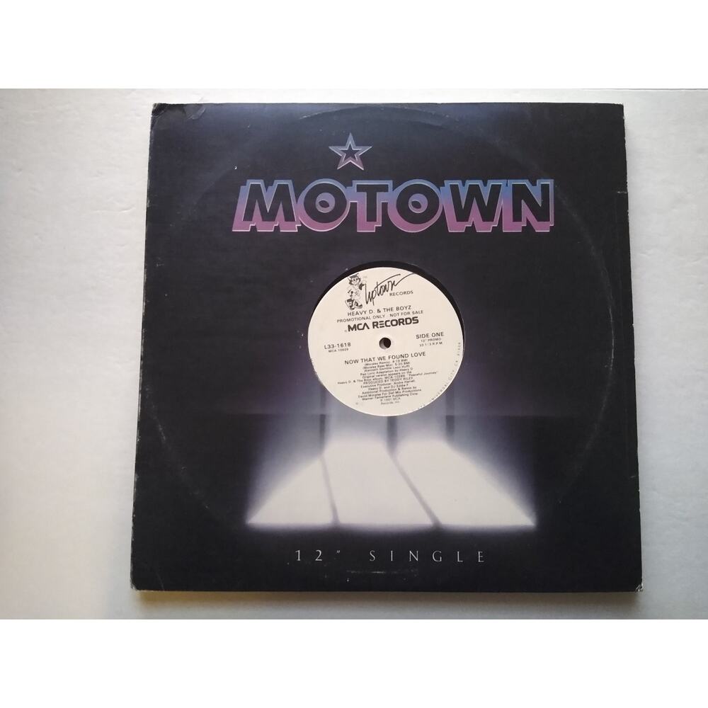 Heavy D & The Boyz - Now That We Found Love 12" Single 1991 Promo MCA Hip-Hop